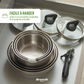 Brandt Batterie de Cuisine Inox 10 Pièces Sans PFOA/PFAS