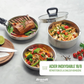 Brandt Batterie de Cuisine Inox 10 Pièces Sans PFOA/PFAS