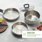 Brandt Batterie de Cuisine Inox 10 Pièces Sans PFOA/PFAS